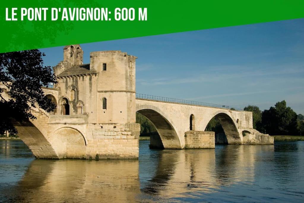 La Loge De L'Horloge - 1 Min Palais Des Papes - Ac Clim - Wifi - Hypercentre - Vue Sur Le Carrousel Apartamento Avinhão Exterior foto